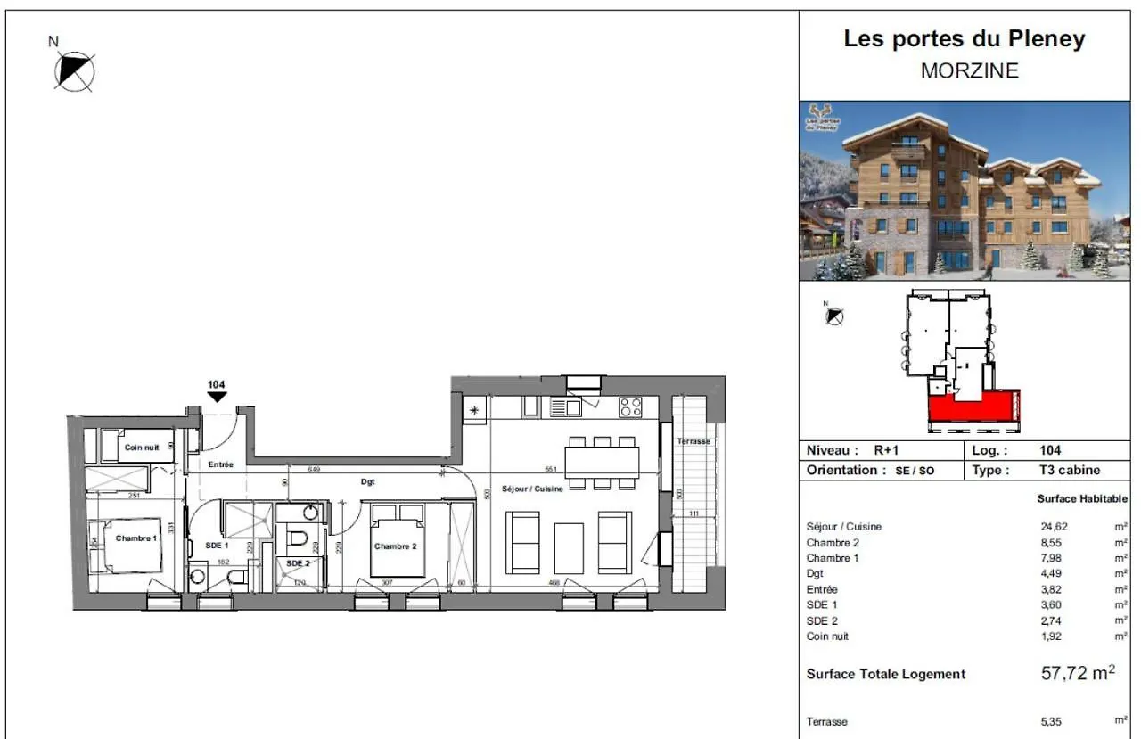 Portes Du Pleney 104 Morzine Frankreich